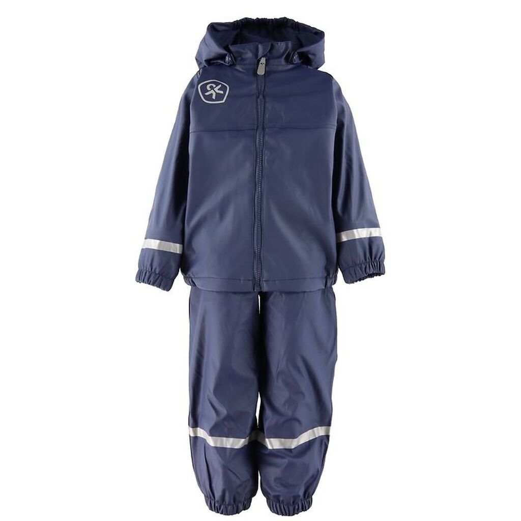 Color Kids Regntøj m. Seler/Fleece - PU - Dress Blues