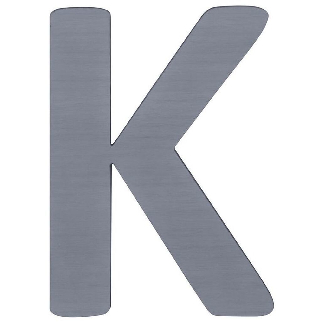 Sebra Træbogstaver - K - Grå