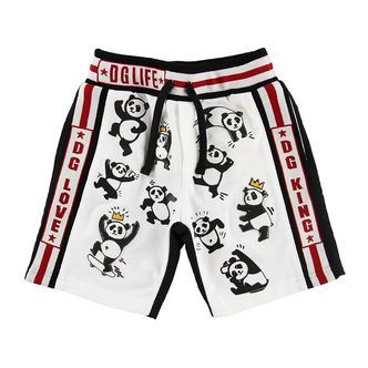 Dolce & Gabbana Shorts - Sweat - Sort/Hvid m. Pandaer