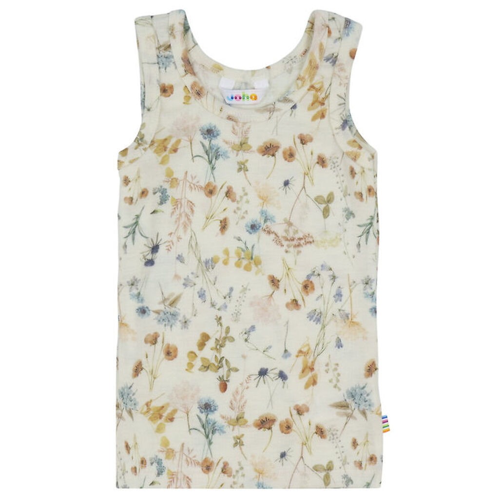 Joha Undertrøje - Uld - Off White m. Blomster