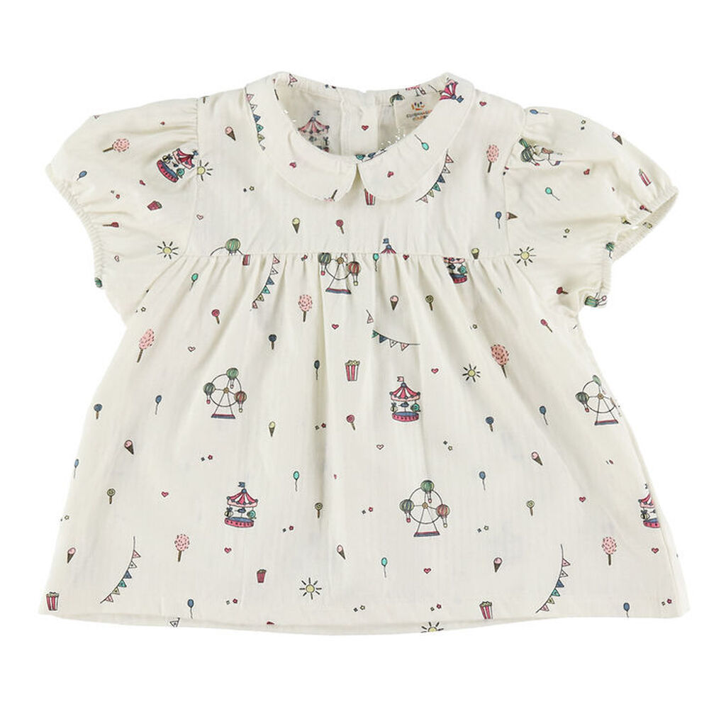 Copenhagen Colors Top - Cream Tivoli Print