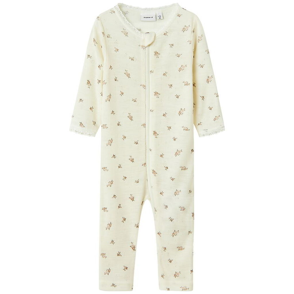 Name It Natdragt - Uld - Noos - NbfWang - Snow White/Small flowe