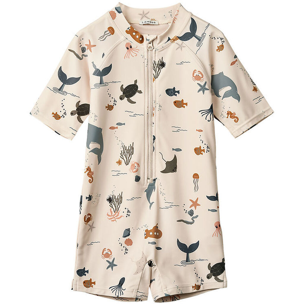 Liewood Badeheldragt - Max - UV40+ - Sea Creature/Sandy