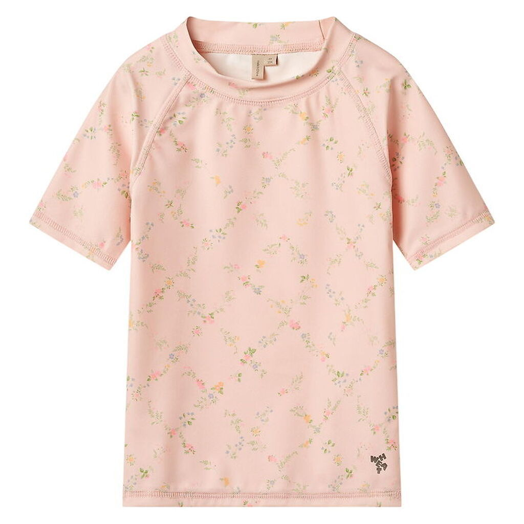 Wheat Badebluse - UV40+ - Jackie - Powder Checked Flowers