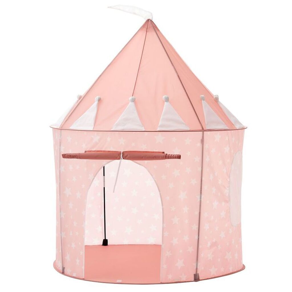 Kids Concept Legetelt - 100x130 cm - Rosa m. Stjerner