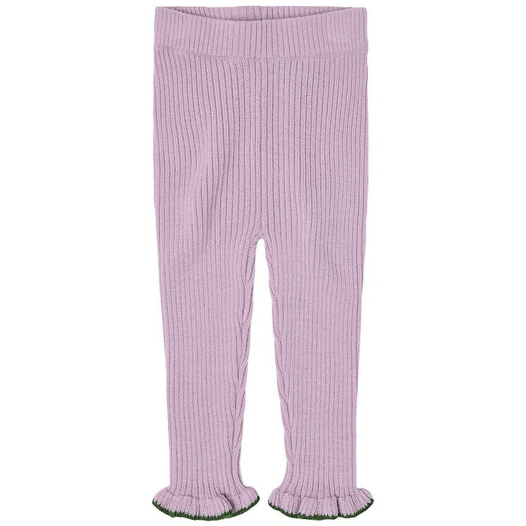 FUB Leggings - Rib - Strik - Uld - Iris
