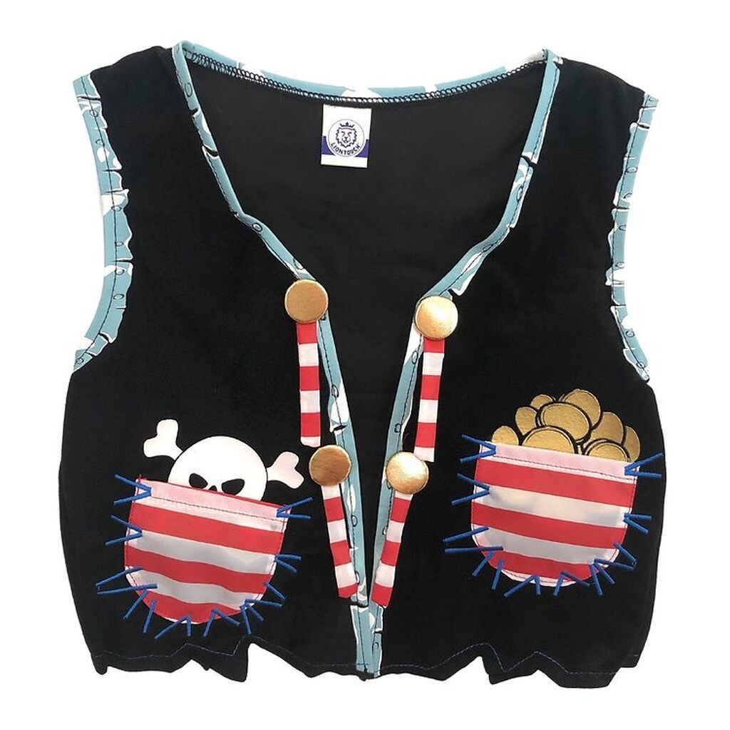 Liontouch Udklædning - Piratvest - Sort