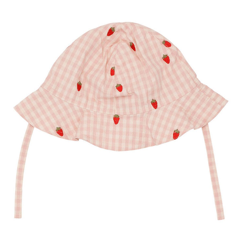 Flöss Solhat - Dolly - Pink Berry Gingham