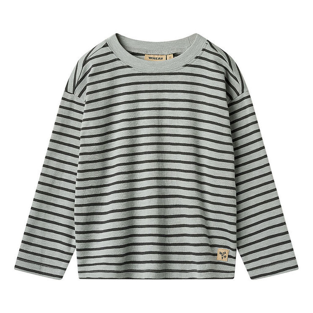 Wheat Bluse - Dallas - Soft Blue Stripe