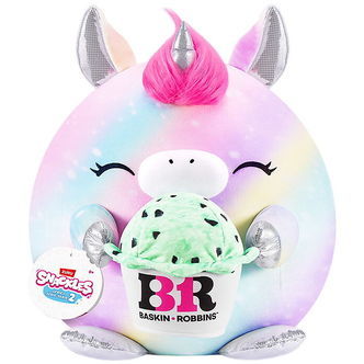 Snackles Bamse - 25 cm - Enhjørningen Marty m. Baskin Robbins