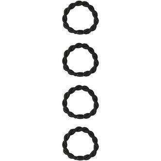 Name It Hårelastikker - 4-pak - NkfTalli - Sort