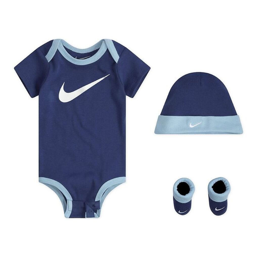 Nike Gaveæske - Body k/æ/Hue/Strømper - Swoosh - Blue Gaze