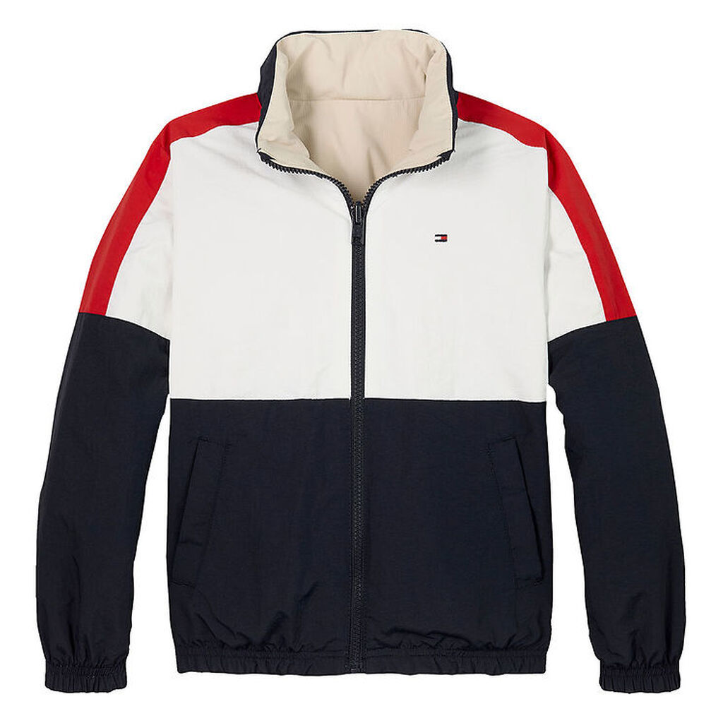 Tommy Hilfiger Jakke - Vendbar - Classic Beige/Rev Colourblock