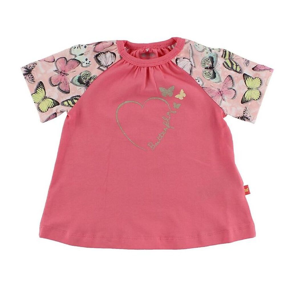 Me Too T-shirt - Pink m. Sommerfugle