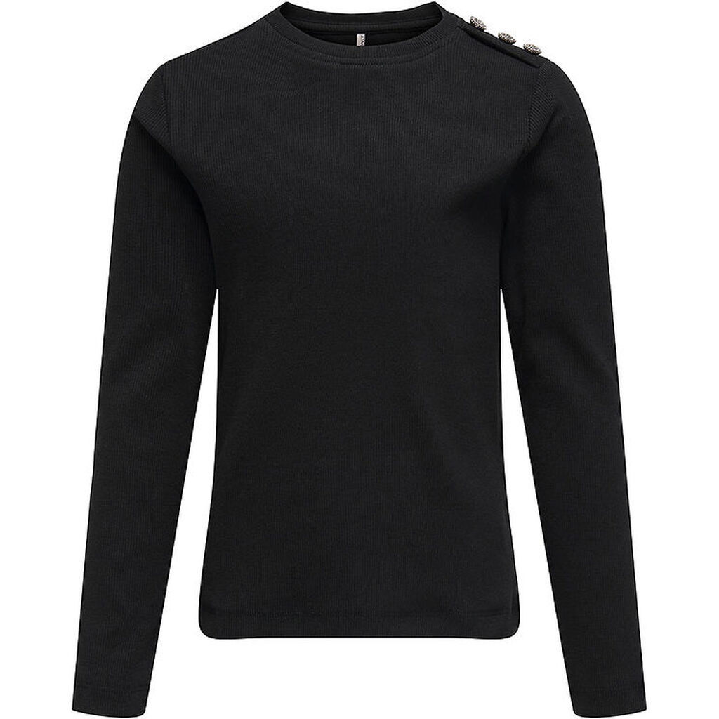 Kids Only Bluse - KogCheckie - Rib - Black