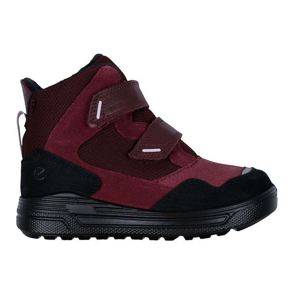 Ecco Vinterstøvler - Urban Snow K Mid - Black/Red Plum/Dark Ruby