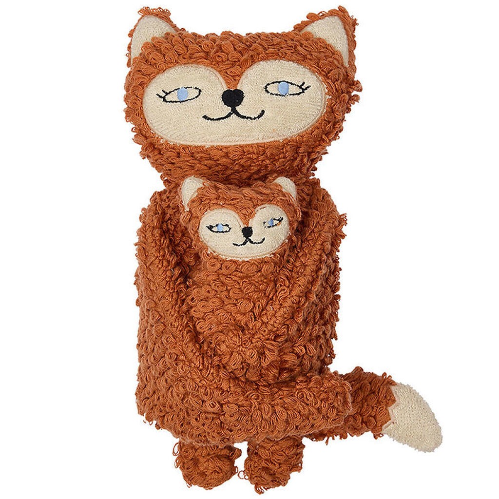 OYOY Bamse - Frida & Baby Felix Fox - Caramel