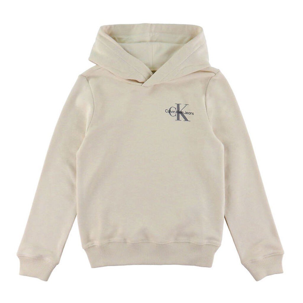 Calvin Klein Hættetrøje - Small Monogram - Whitecap Gray