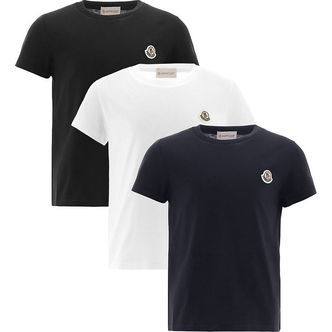 Moncler T-shirts - 3-pak - Hvid/Sort/Navy