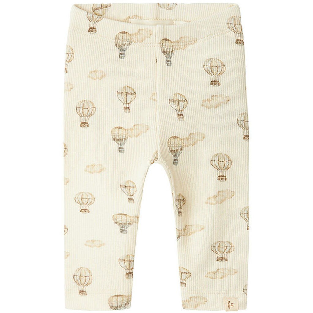 Lil' Atelier Leggings - Rib - NmnGavo - Turtledove/AIR BALLOON