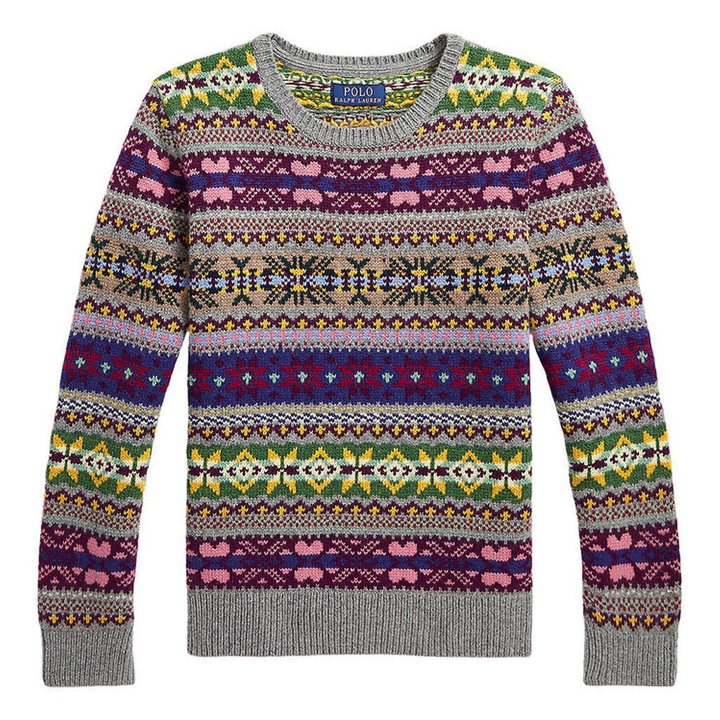 Polo Ralph Lauren Bluse - Uld - Multifarvet m. Mønster