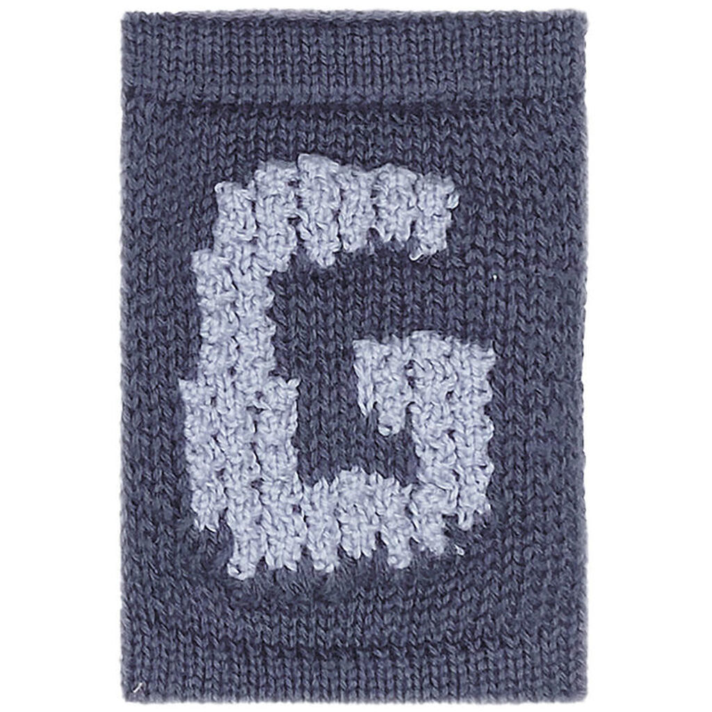 Smallstuff Strikket Bogstav - G - Blå Alfabet