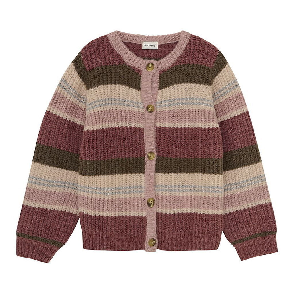 Minymo Cardigan - Strik - Woodrose