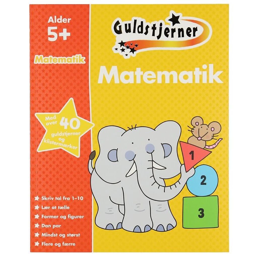Karrusel Forlag Aktivitetsbog - Guldstjerner - Matematik - Dansk