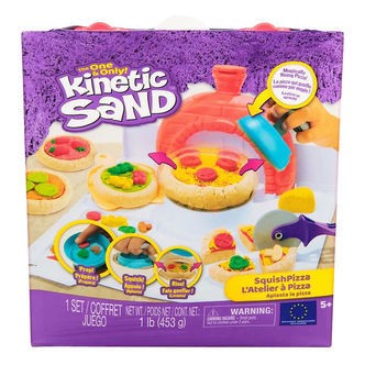Kinetic Sand Sandsæt - Squish Pizza - 453 g