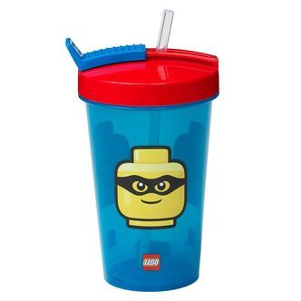 LEGOÂ® Storage Drikkedunk m. Sugerør - 500 ml - Iconic Classic -