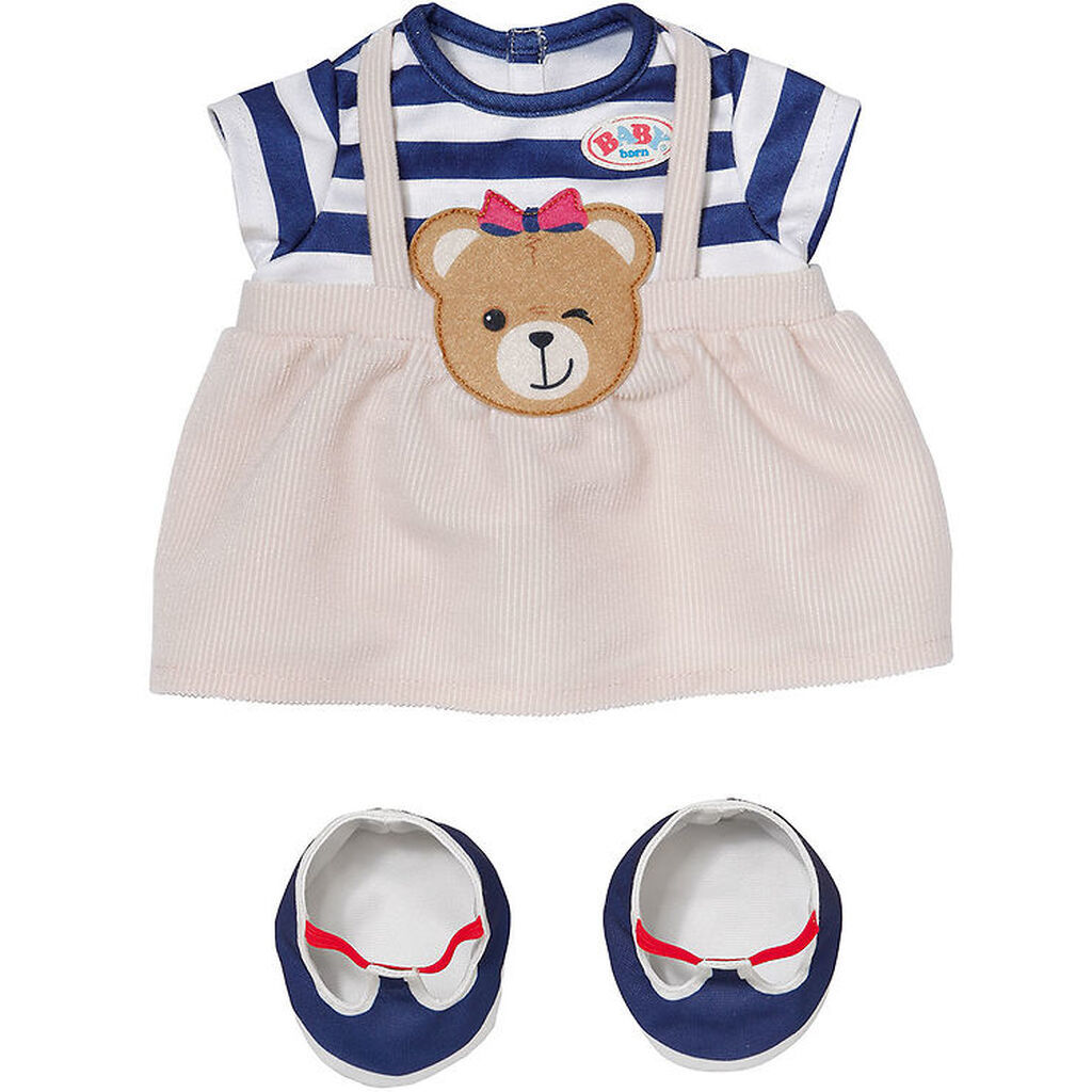 BABY born Dukketøj - Bamse Outfit Kjole - 43 cm