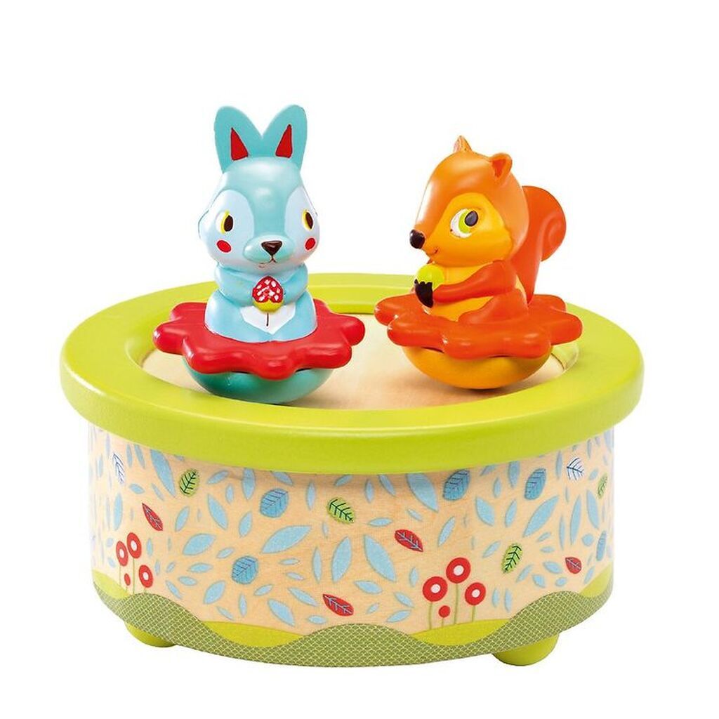 Djeco Spilledåse - 12 cm - Træ - Venner