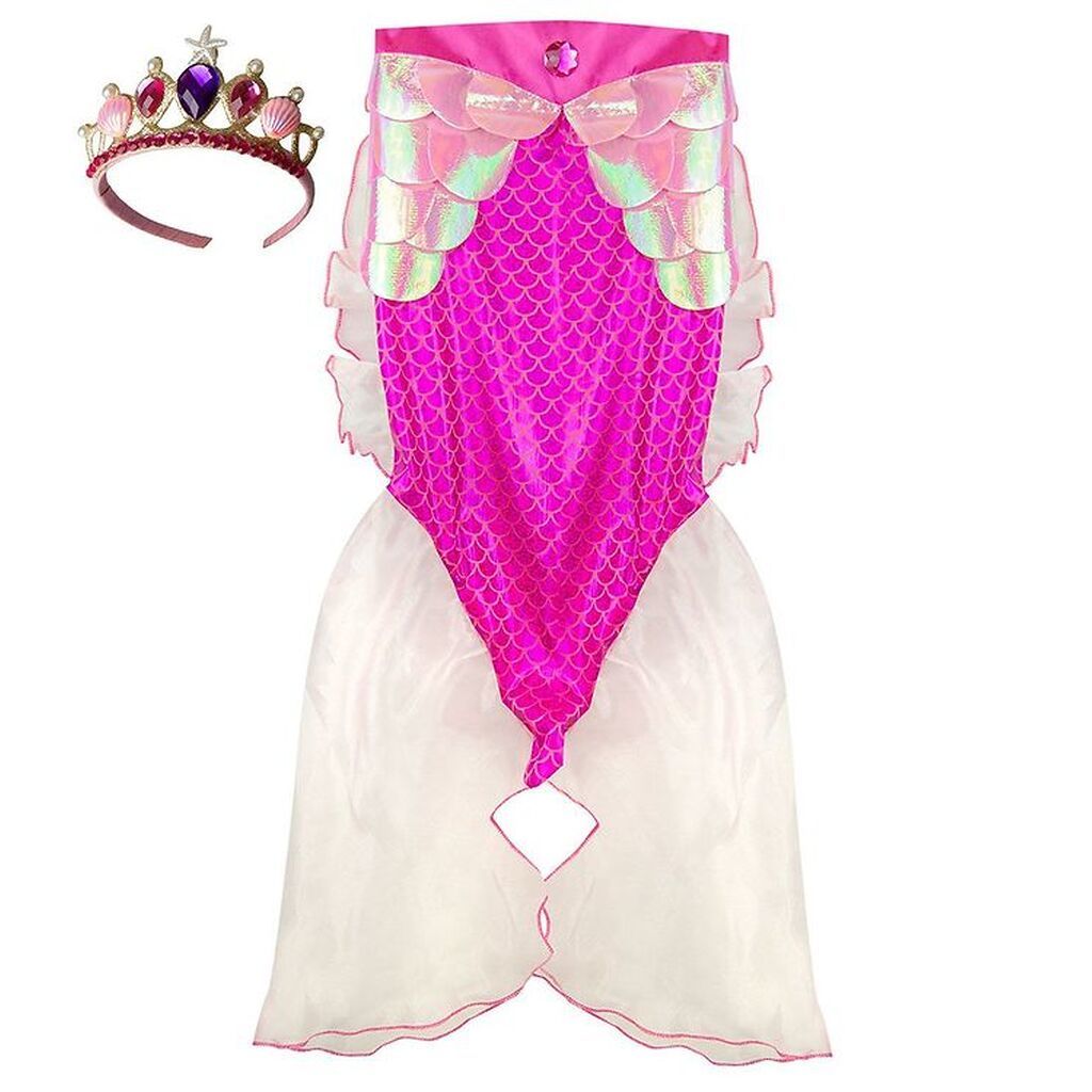 Great Pretenders Udklædning m. Tiara - Havfrue - Pink Glimmer