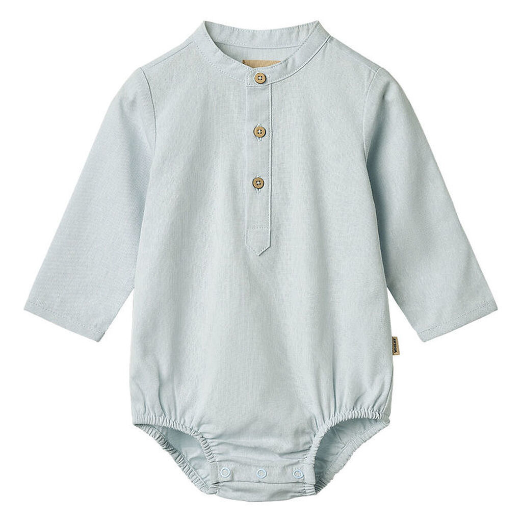 Wheat Skjortebody l/æ - Victor - Light Blue Chambray