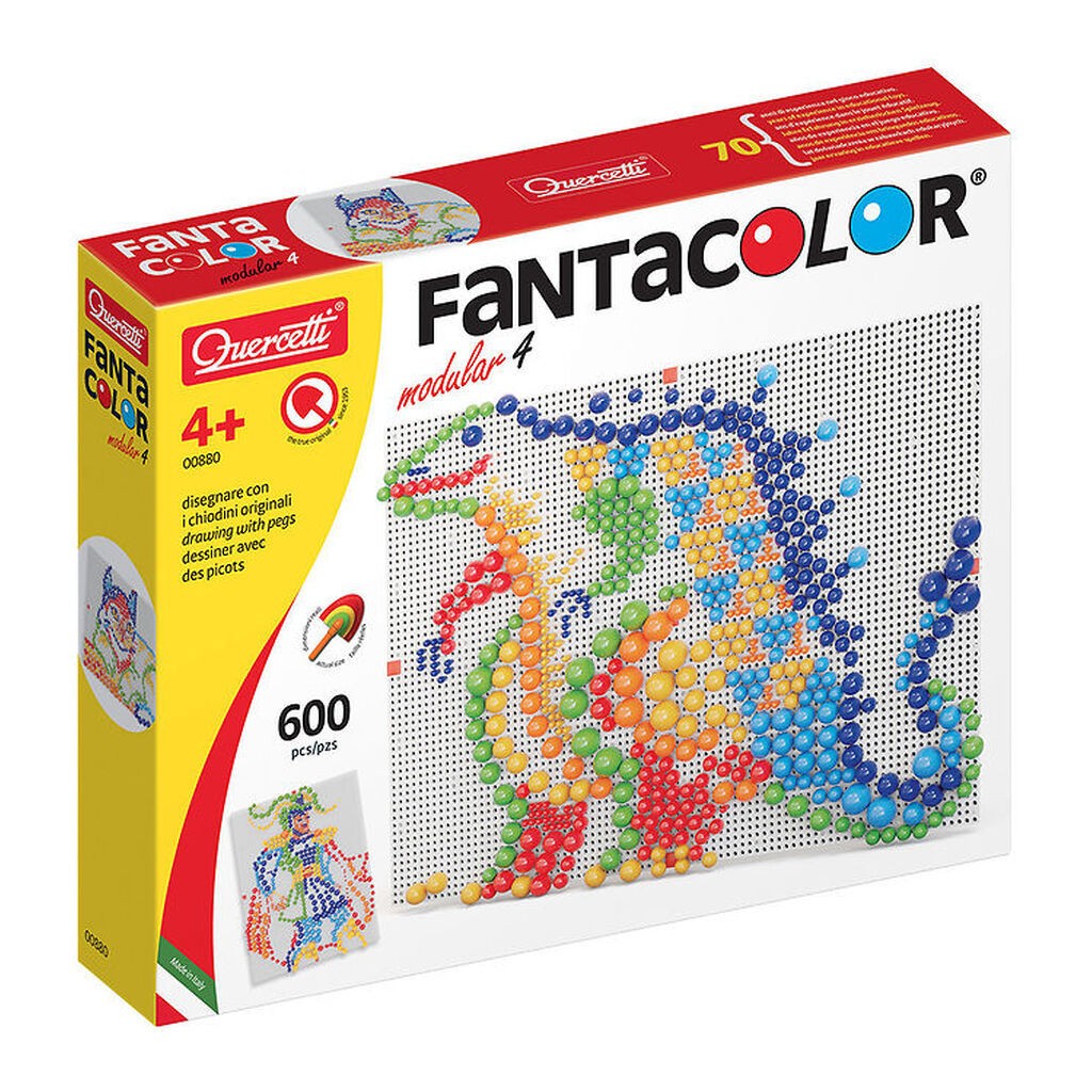 Quercetti Stiftmosaik - FantaColor Modular 4 - 600 Dele - 00880
