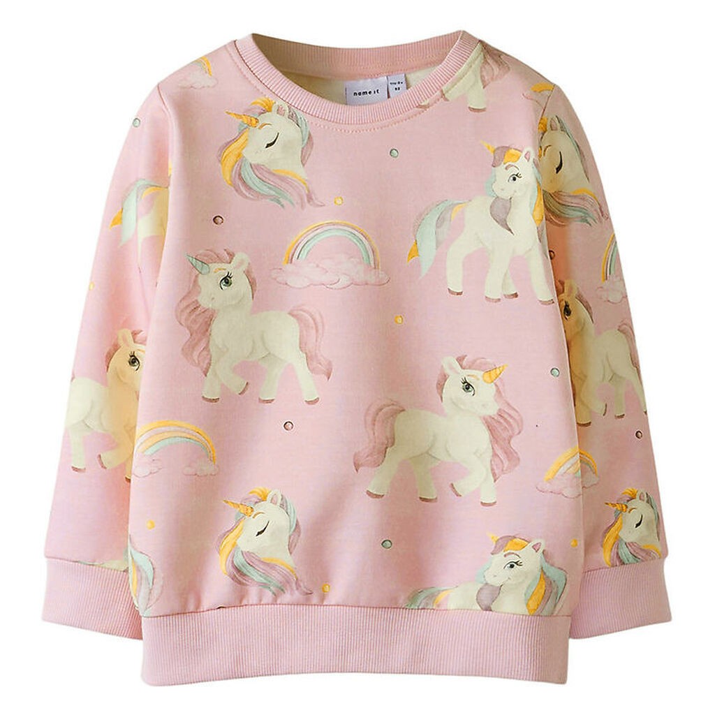 Name It Sweatshirt - NmfDarlinga - Ballerina m. Enhjørning