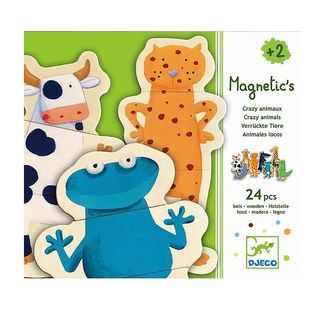 Djeco Magneter - 24 stk. - Træ - Crazy