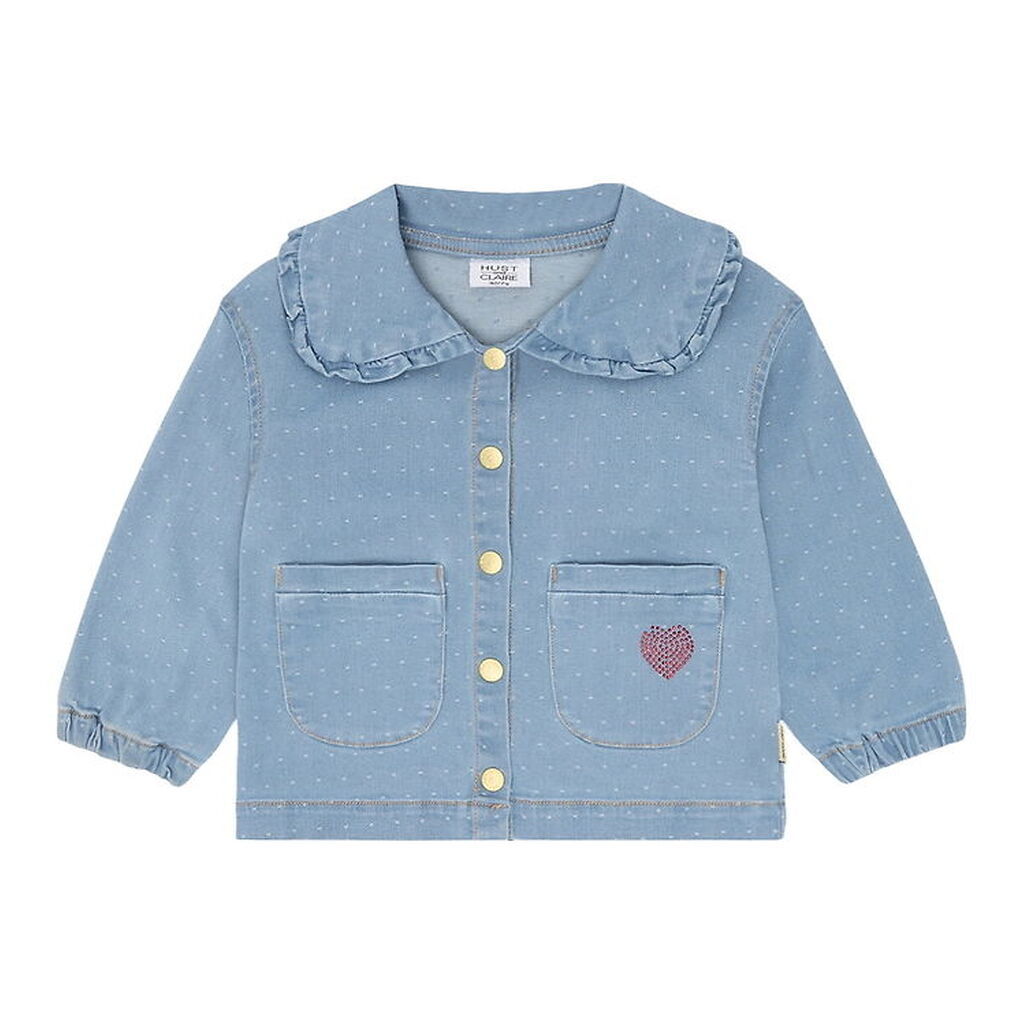 Hust and Claire Denimskjorte - HCEly Dotty - Blue Denim