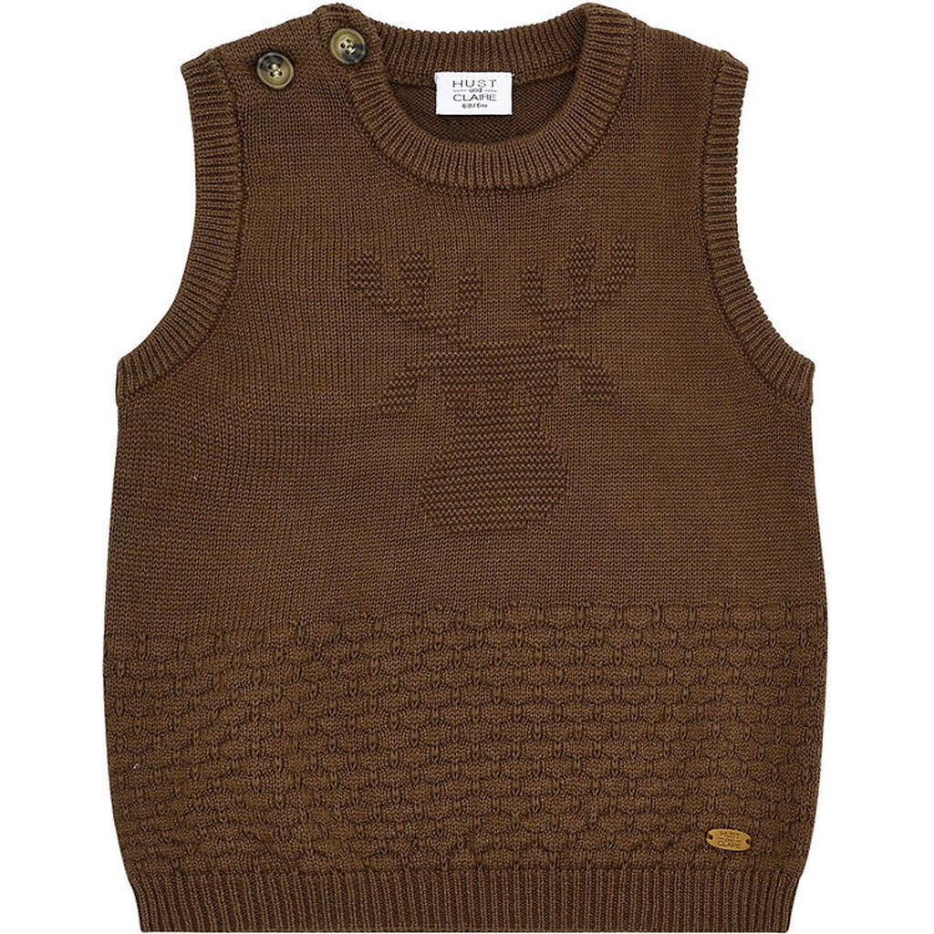 Hust and Claire Vest - Strik - HCPerry Moose - Brown stone
