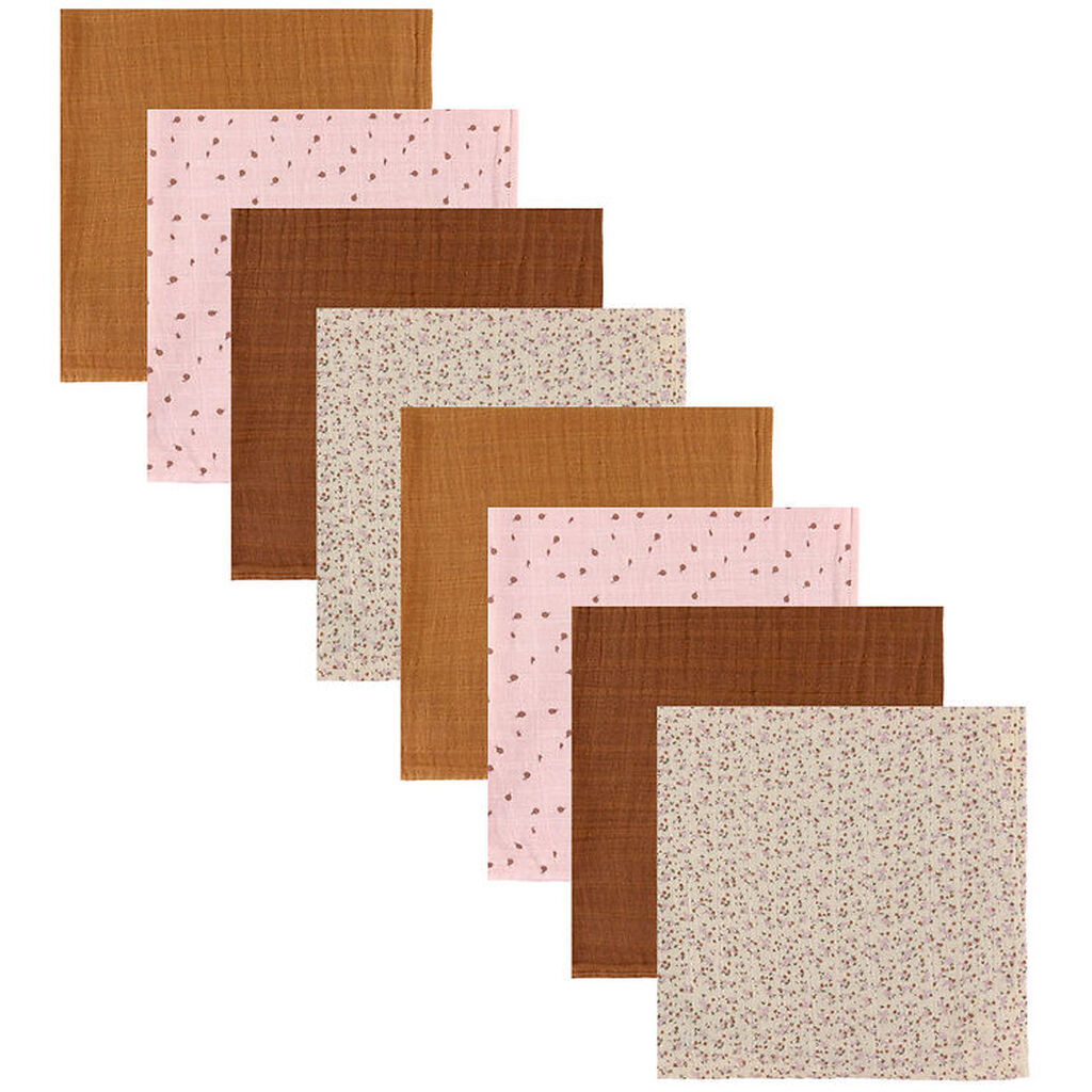 Pippi Stofbleer - Organic - 8-Pak - 65x65 cm - Mocha Mousse