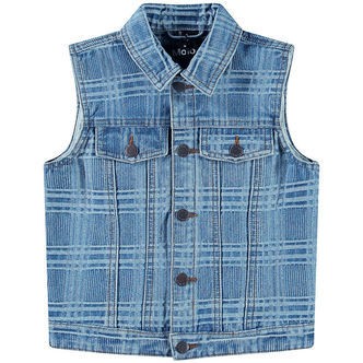 Molo Vest - Denim - Hertha - Washed Check