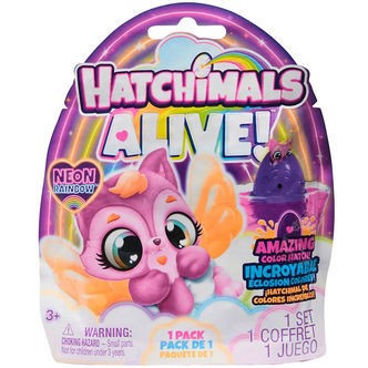 Hatchimals Legetøj - Alive Neon Rainbow - Assorteret