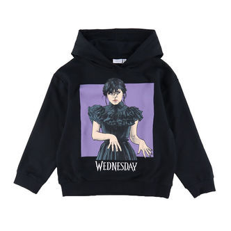 Name It Hættetrøje - Noos - NkfJida Wednesday - Sort m. Print