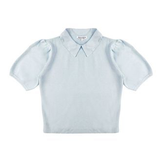 Cost:Bart T-Shirt - Strik - Cropped - CBRoxanne - Celestial blue