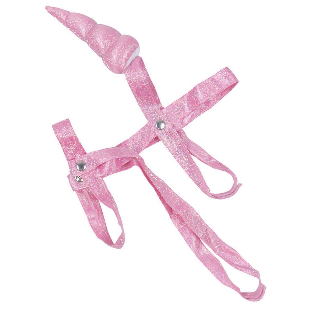 by ASTRUP Enhjørninghorn og Grime Til Kæpheste - Pink m. Glimmer