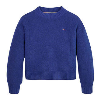 Tommy Hilfiger Bluse - Strik - Pointelle - Navy Voyage