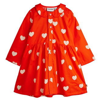 Mini Rodini Kjole - Hearts - Rød