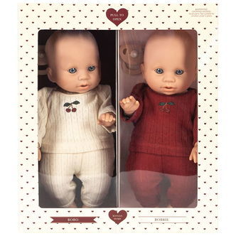 Konges Sløjd Dukker - Bobo og Bobbie - 2-pak - 33 cm - Multi