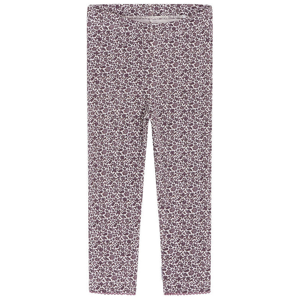 Hust and Claire Leggings - Vaflet - Lamia - Gray Lilac m. Blomst