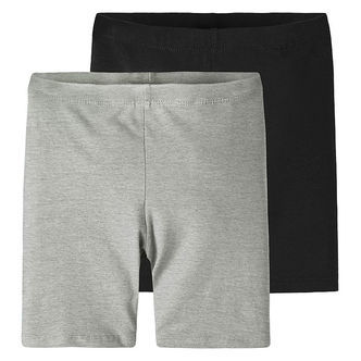 Name It Cykelshorts - Noos - 2-pak - NkfVivian - Sort/Gråmeleret